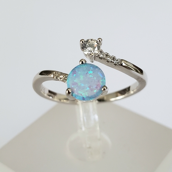 fstepka Jewelry - HOST PICK!!! 💙 Sterling Silver Blue Opal Ring